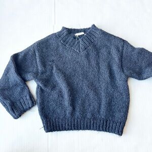 Zara Boy Knit V- Neck Sweater in Navy
NWT